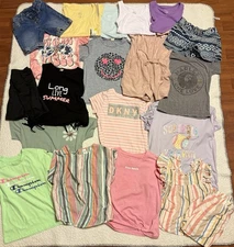 22 Piece Summer Lot Youth Girls Size 5-6 Mixed Brands 2 Swimsuits Included