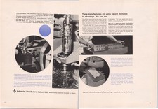 Industrial Distributors Ltd. Vintage 1962 2pg Print Ad Natural Diamonds Industry