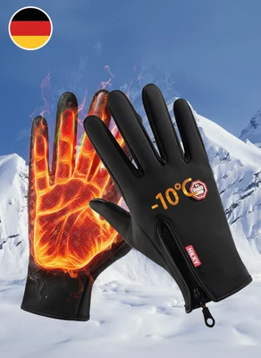 Winter Handschuhe Touchscreen Thermo Warme Windproof Wasserdicht Damen Herren DE - Bild 1 von 4