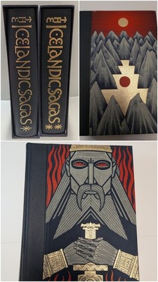 ICELANDIC SAGAS Magnus Magnusson FOLIO SOCIETY illustrated 2 vol free S/H