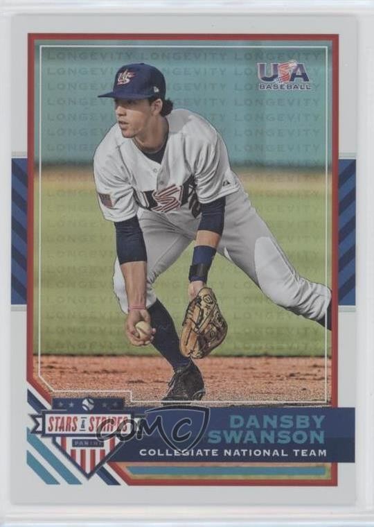 2017 Panini USA Baseball Stars & Stripes 83/99 Dansby Swanson #96 Rookie RC o7m