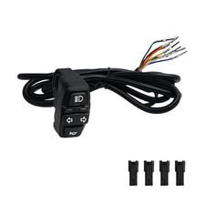 Motorcycle Head Light Turn Switch, 3-in-1 Motorbike Handlebar Headlights Horn