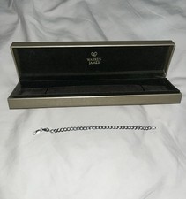 Warren James sterling silver chain bracelet - new, unworn - in original box