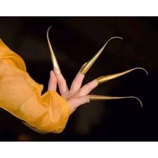 Thai Brass Dance Traditional Claw Gold Fingers Extension Hands Nails Fancy Decor