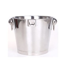 5L Stainless Steel Ice Bucket Champagne Wine Cooler w/ Handles Bar Pub Modern