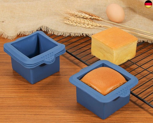 webake Mini Kuchenform Eckig Silikon Quadratisch Backform 4 Stück 3 Inch - Bild 3 von 7