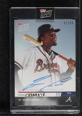2019 Topps Now Opening Day Auto 52/99 Ronald Acuna Jr #OD-232A Auto l5x
