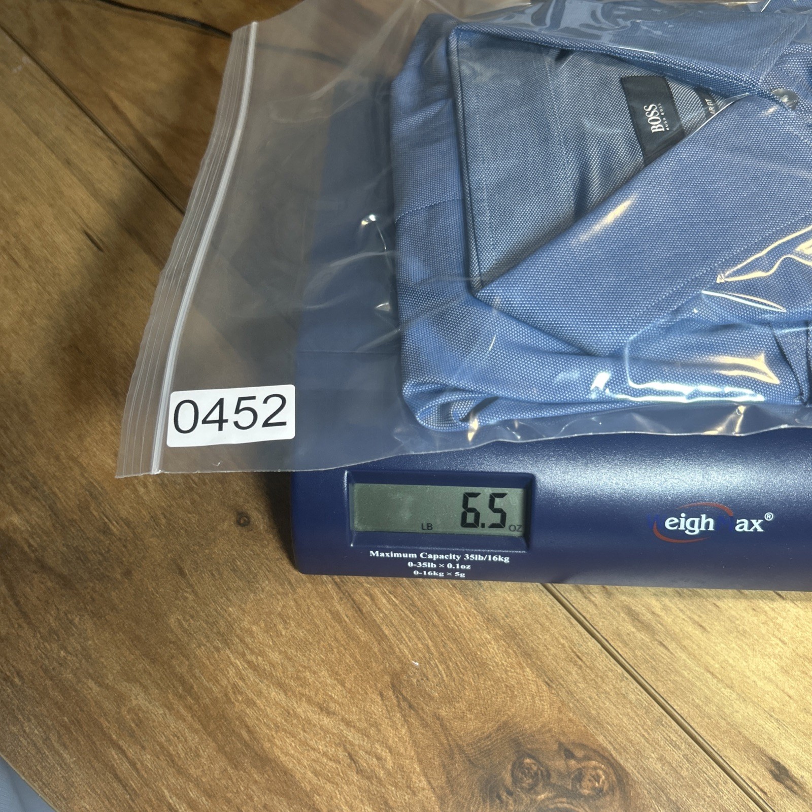 Hugo Boss Enzo 15.5-39 Solid Italian Blue Regular Fit Long Sleeve Dress Shirt thumbnail 19