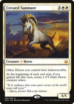 Crested Sunmare Hour of Devastation MTG LP card