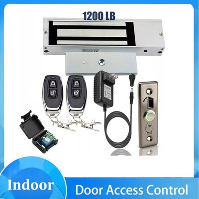 Door entry Access Control System, Electric Magnetic Lock 1200lb 500kg, 2 Remote