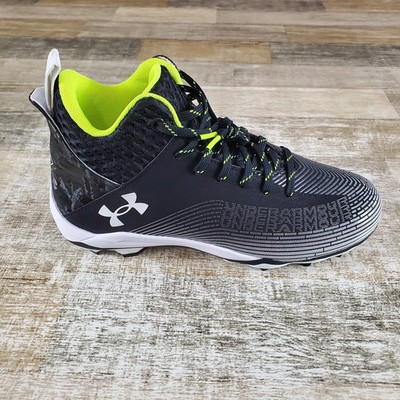Under Armour Hammer MC 2.0 Football Cleat Black White Lace-Up Football Cleats