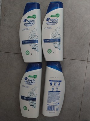 Lot De 4 Shampooings Head & Shoulders Classic - Fraîcheur Citrus, 500 Ml Chacun, Pour Tous Types De Cheveux