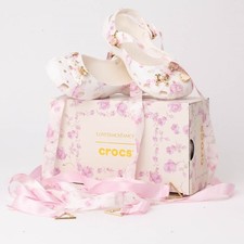 Womens LoveShackFancy x Crocs Classic Ballet Flat - Oyster