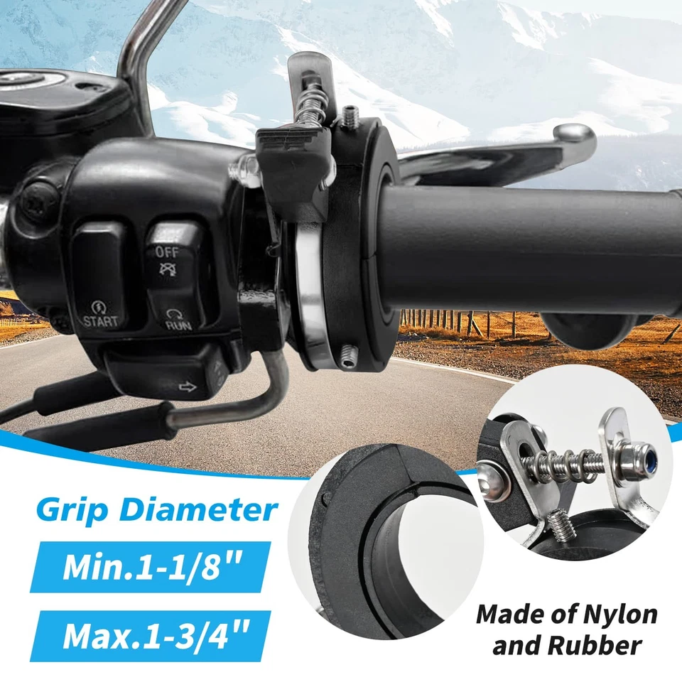 Cruise Control Motorcycle Throttle Assist Lock for Harley 1990-Newer - Image 4 of 4