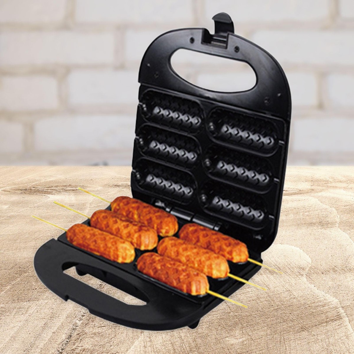 Corn Dog Maker DIY Household Non Stick Hot Dog Presser Maker Hot