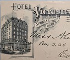 Hotel Victoria Spokane WA 1905 Advertising Cover Envelope Everett Wash — photo 3