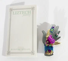Liztech 2017 HEALING HEART AND HAND 2.25" Brooch Pin Scarce