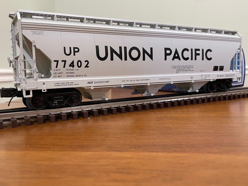 Atlas O Union Pacific UP 3 Bay Hopper-Used [3 rail] #77402 3009959-3