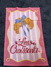 Brunch Club Style Tea Towels Set of 2 BNIP  Cotton Project Primark Croissant Bow