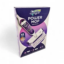 Swiffer PowerMop Multi-Surface Mopping Kit, Lavender, 10 Pads + 2 Refills