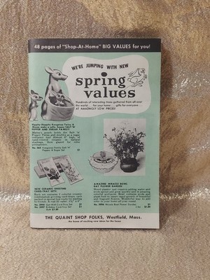 Vintage 40s 50s Mail Order Catalogue Home Goods, Quaint Shop Folks, MA