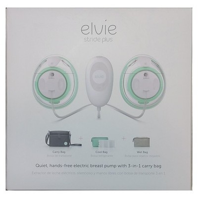 Elvie EB01-02-PLUS Stride Plus Hands-Free, Hospital-Grade Electric Breast Pump -