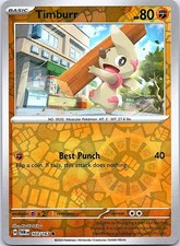 Timburr Twilight Masquerade 103/167 Common Pokemon Reverse Holo NM Pokemon Card