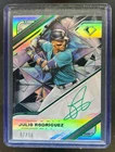 2025 Diamond Icons Julio Rodriguez White PolychromatINK Auto Black Green Ink /10