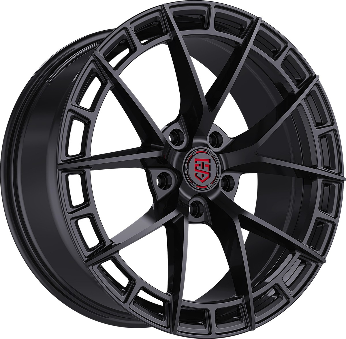 エンハイドロ セットB TIS Motorsports 504B Gloss Black 22x10 6x5.5 24mm (504B-2208324