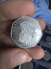 2011 Gibraltar Christmas 50p Coin | Father Christmas Design