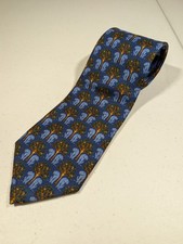 Brooks Brothers 'Makers' Silk Tie With Panther And Tree Motif. Made In USA