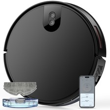 Roboter Staubsauger mit Wischfunktion 5000Pa APP Automatische Teppicherkennung