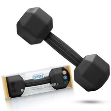 Baby Dumbbell - Silicone Infant Rattle Teether, Toddler Sensory Toy, Durable ...