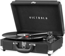 Victrola - Bluetooth Stereo Turntable VSC-550BT-BK - Black