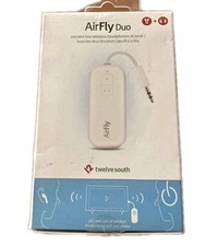 Twelve South AirFly Duo Bluetooth Wireless Transmitter up to 2 AirPods - White