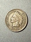 1902 Indian Head Penny 1c US Coin Philadelphia Mint VF/XF
