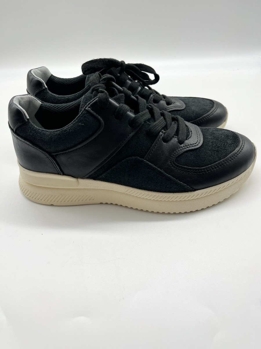 O By Everlane The Trainer Unisex Leather Black Low Top  display picture 1