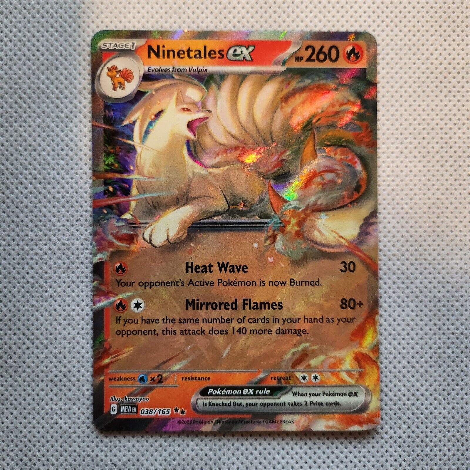 Ninetales ex 038/165 -  Double Rare - Scarlet & Violet 151 - Pokemon TCG NM