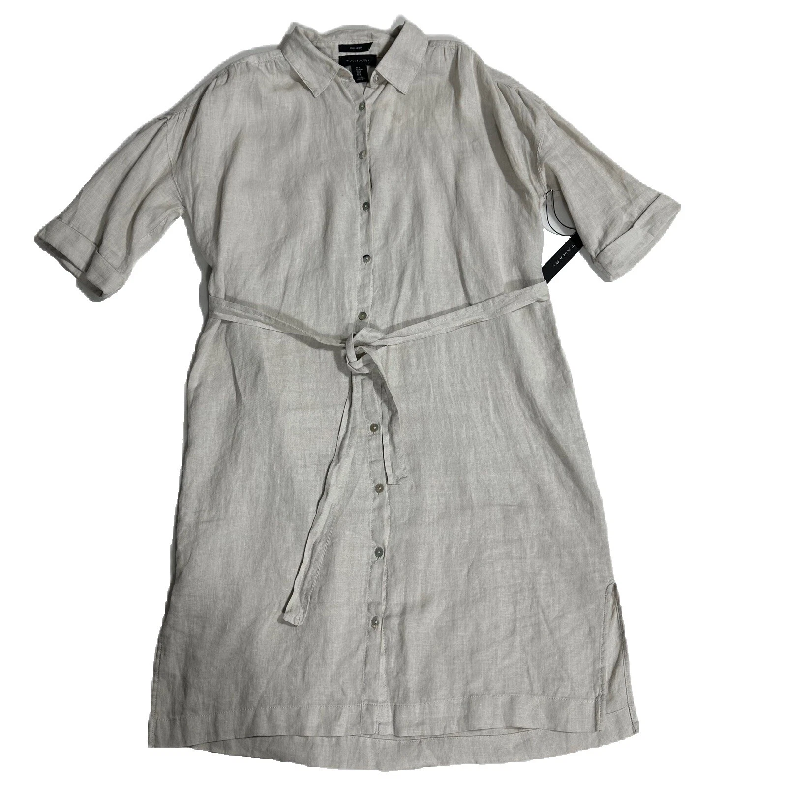 Tahari Linen Shirt Dresses