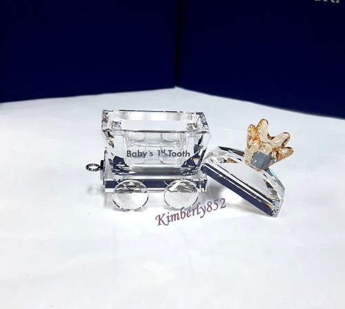 Swarovski Baby's 1st Tooth Wagon Golden tone/Clear Crystal Authentic NEW 5492218 - Picture 5 of 7