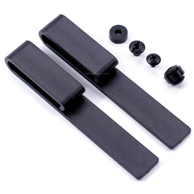 Drop Style Belt Clip - (fits 2.00'' Belts) - (with Mounting Hardware) - (2 Pack)