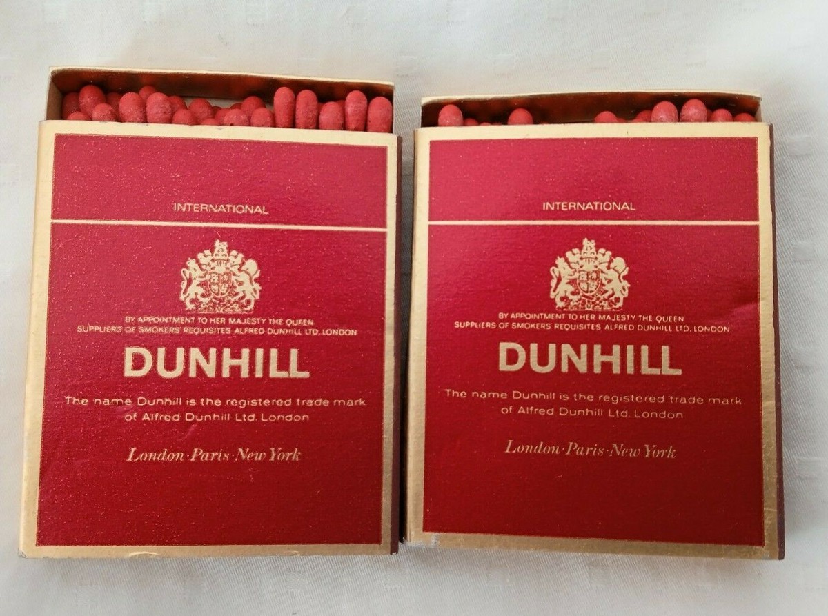 Dunhill Cigarette Vintage Matches lot 2 Two Boxes !!!. | eBay