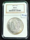1884 O MORGAN SILVER DOLLAR NGC MS 65 011