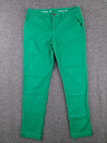 GAP Pants Womens 2 Green Broken In Straight Khakis Capsule Causal Office Work