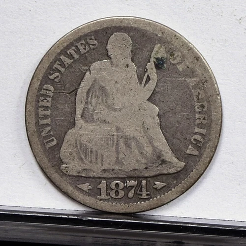 1874 Liberty Seated Dime - VG (#56947-L)