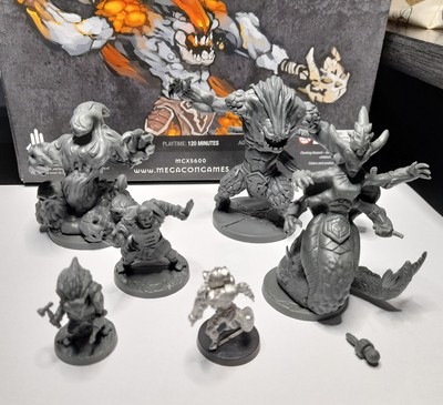 Myth und Myth Journeyman;  5 Bossfiguren und 1 Verbündeter aus dem Kickstarter