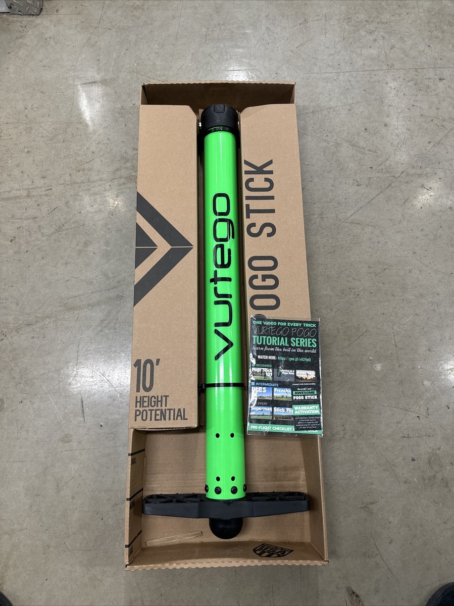 Vurtego V4 Pro Pogo Stick Medium Green Jump 10ft Designed Vurtego V4 Pro Pogo Stick Medium Green Jump 10ft Designed