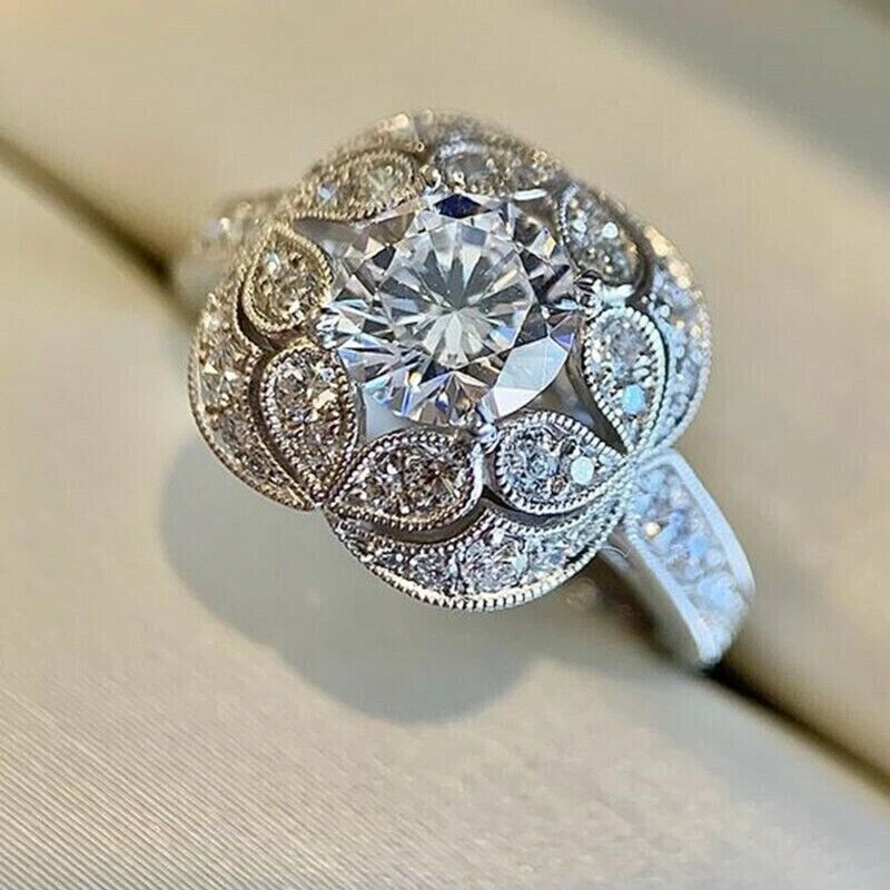 Cheap man made hotsell diamond engagement rings
