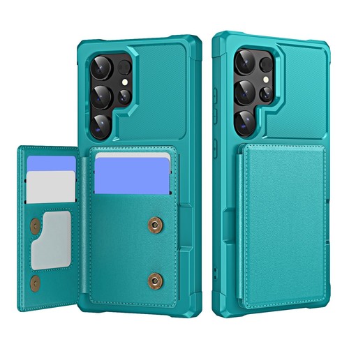 Shockproof Credit Card Slot Leather Back Case Cover For Samsung Galaxy Phone - Picture 10 of 52