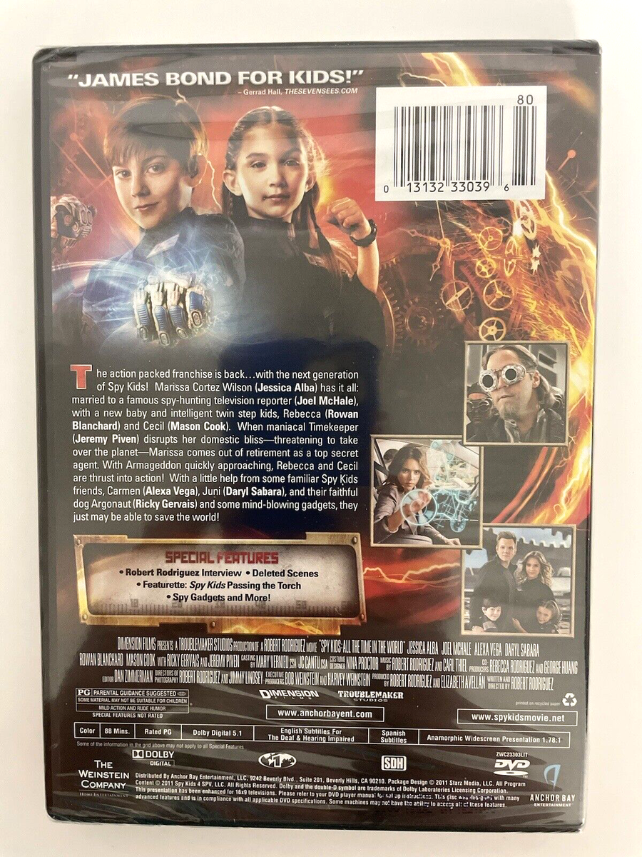 Spy Kids: All The Time In The World (DVD) NEW SEALED Jessica Alba